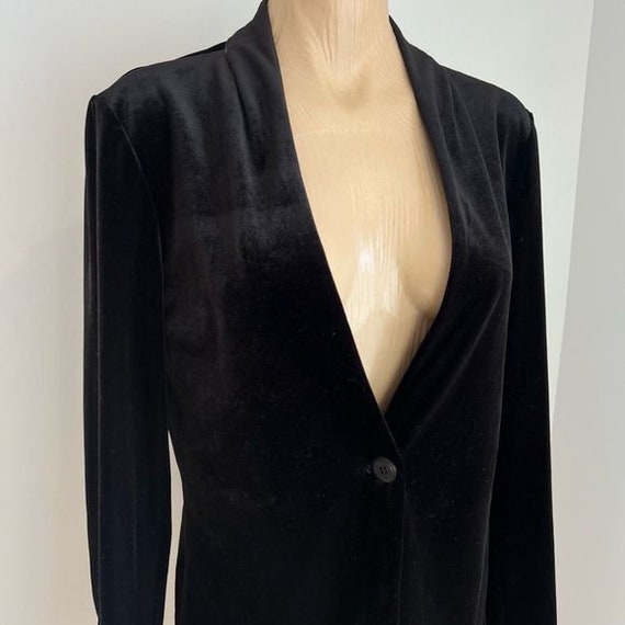 Vintage H by Halston Women’s Medium Black Velvet … - image 6