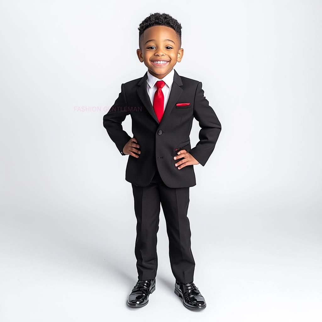 Boys FullSleeves Suit - Black main image 0