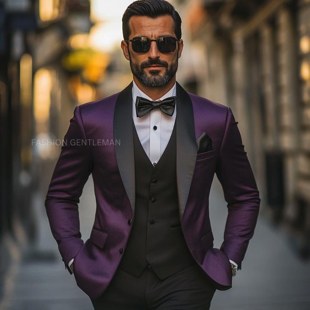 plum purple tie