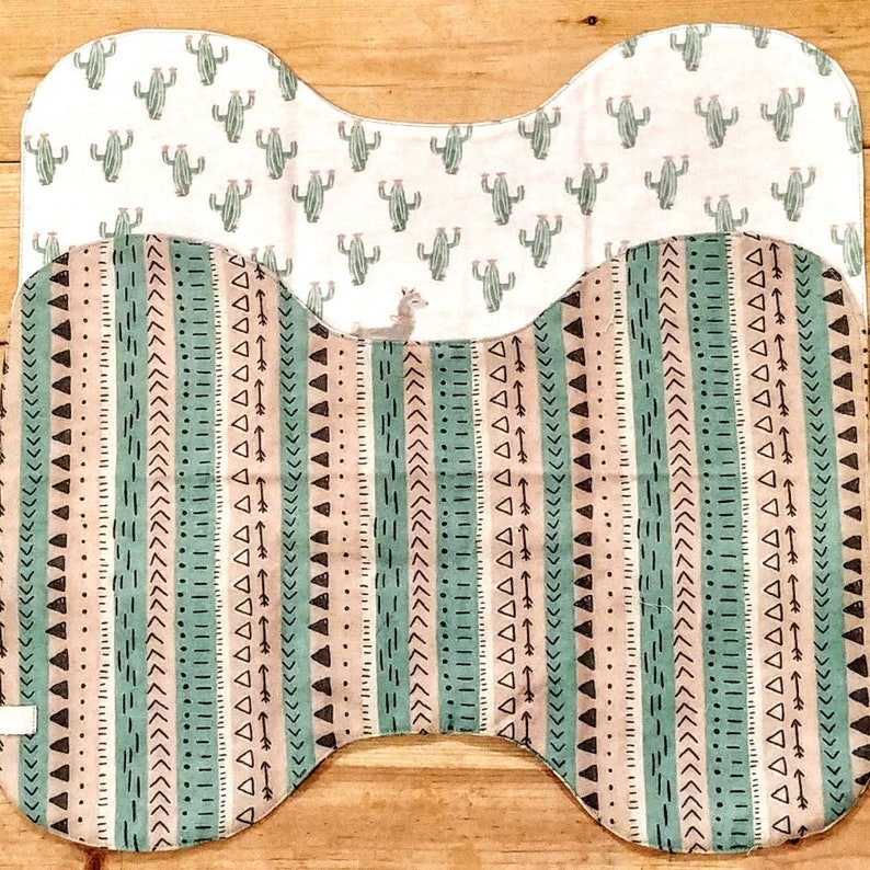 Baby Boy and Baby Girl Bandana Bib and Burp Cloth Gift Set
