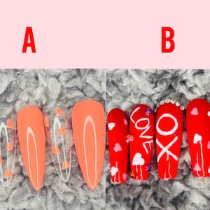 Valentine’s Day nails