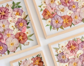 Wedding Bouquet Preservation Frame | Full Design Style | Pressed Flowers, Bridal Keepsake, Memorial Piece, Custom Floral Art
