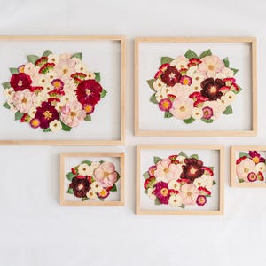 Wedding Bouquet Preservation Frame | Round Design Style | Pressed Flowers, Bridal Keepsake, Memorial Piece, Custom Floral Art image 14