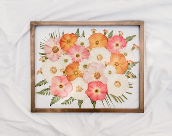 Pressed Frame | Pressed Floral Frame | Pressed Wedding Bouquet | Perfect Wedding Gift | Recommended by Wedding Planners