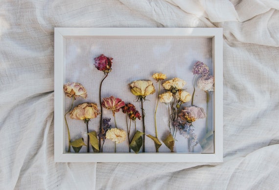 Make a Dried Rose Shadow Box Display to Preserve Memories - Munofore