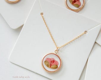 Customized Floral Pendant Necklace | Funeral Flower Preservation | Bridal Bouquet | Wedding Flowers | Preserve Your Flowers Forever