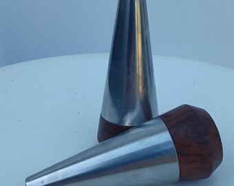 Salières et poivrières A&B lundtofte Salière et poivrière Mid-Century en bois de rose et acier minalmist shakers tarif prépayé danois flivraison gratuite
