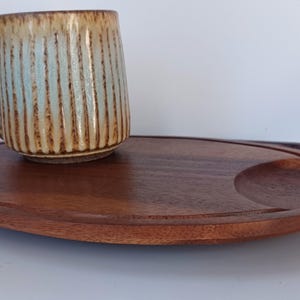 Vintage monkey pod wood set of 4 trays new in original boxes eatons boxes new old stock  MCM  kitchen tray danish style tray prepaid tariff
