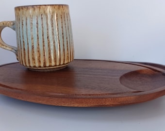 Vintage monkey pod wood set of 4 trays new in original boxes eatons boxes new old stock  MCM  kitchen tray danish style tray prepaid tariff