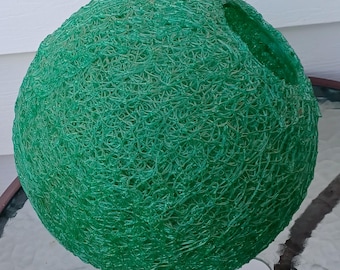 Vintage green/blue spaghetti lampshade extra large 13"  shade turquoise ball lampshade green swag lampshade free shipping prepaid tariff