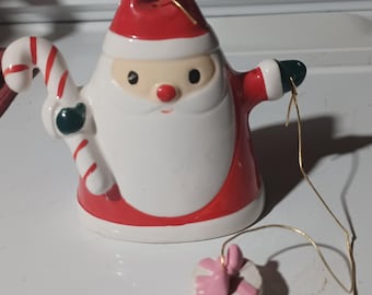 Red white santa bell vintage relpo 1964 figurine/japan/rare/collectable/kitschy/1960s/free shipping prepaid tariff