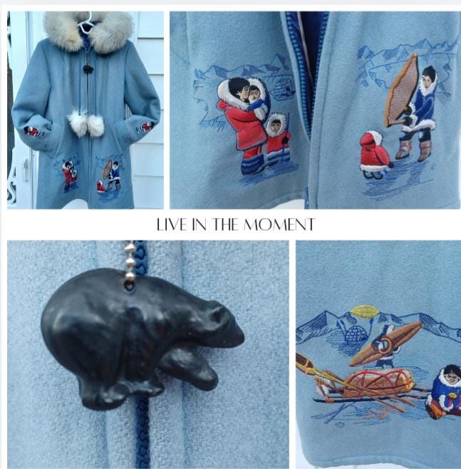 Northern Sun by Gemini Coat Inuit Parka Collectable Embroidered