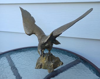 Statue d'aigle en laiton vintage grande statue d'aigle en laiton décoration d'intérieur idée cadeau livraison gratuite tarif prépayé