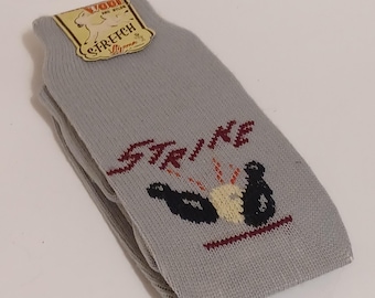 Vintage lamb wool socks/extremely rare/bowling socks/original packaging/lyons/trendy/1950s/pinup/free shipping prepaid tariff
