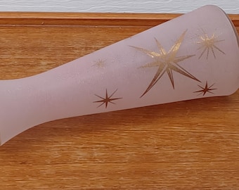vintage vase starburts Bartlett Collins rose extérieur texturé vase starburtst or vase moderne du milieu du siècle vase rose des années 1950 tarif prépayé