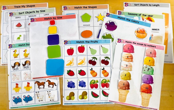 Toddler Bundle A Busy Book Bundle Learning Binder Kids
