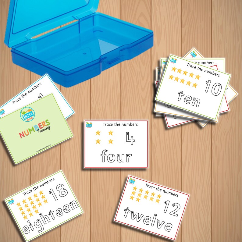 Number Tracing Task Box: Montessori Early Learning (PDF) - Etsy