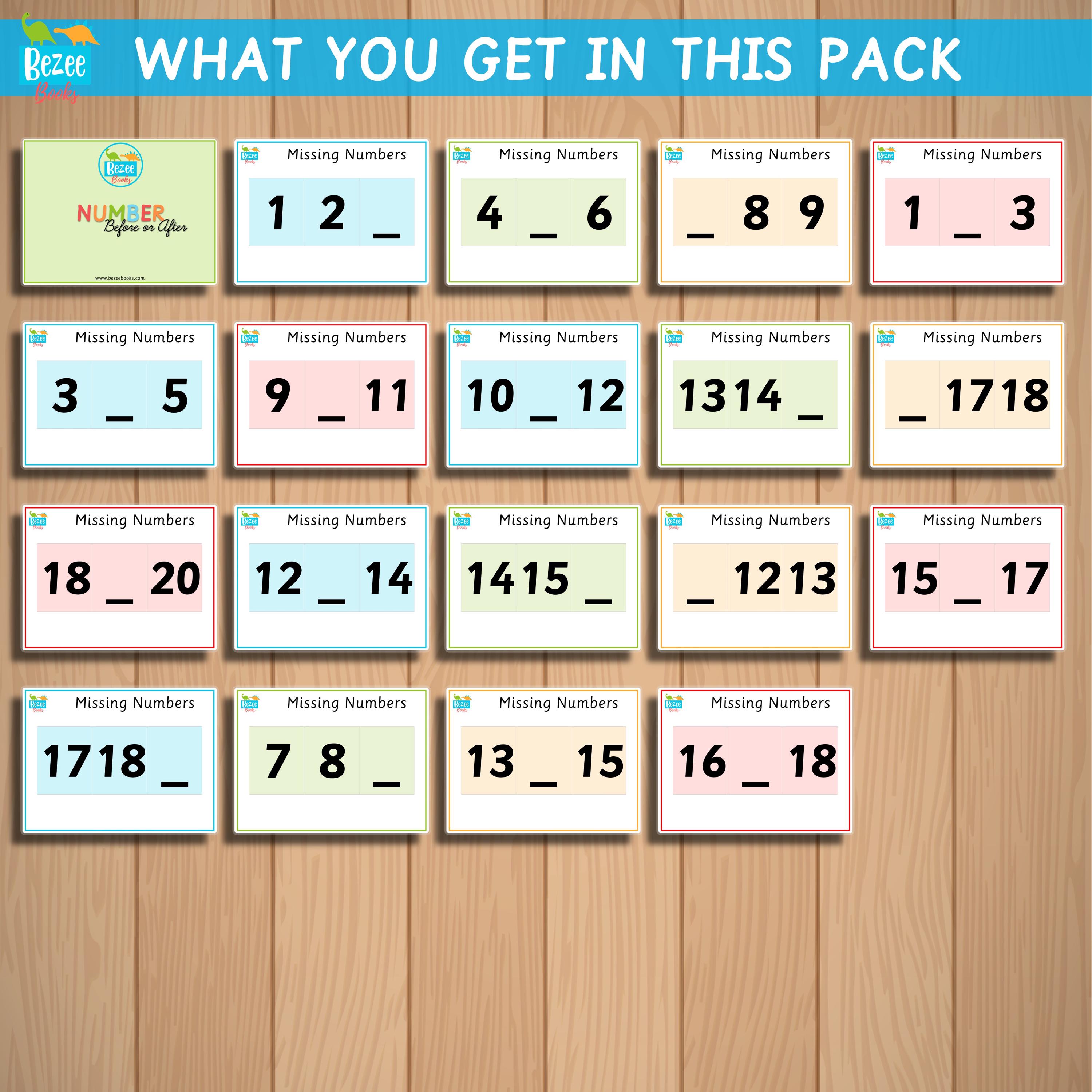 Missing Numbers Task Box Activity Early Learning Montessori Portable ...