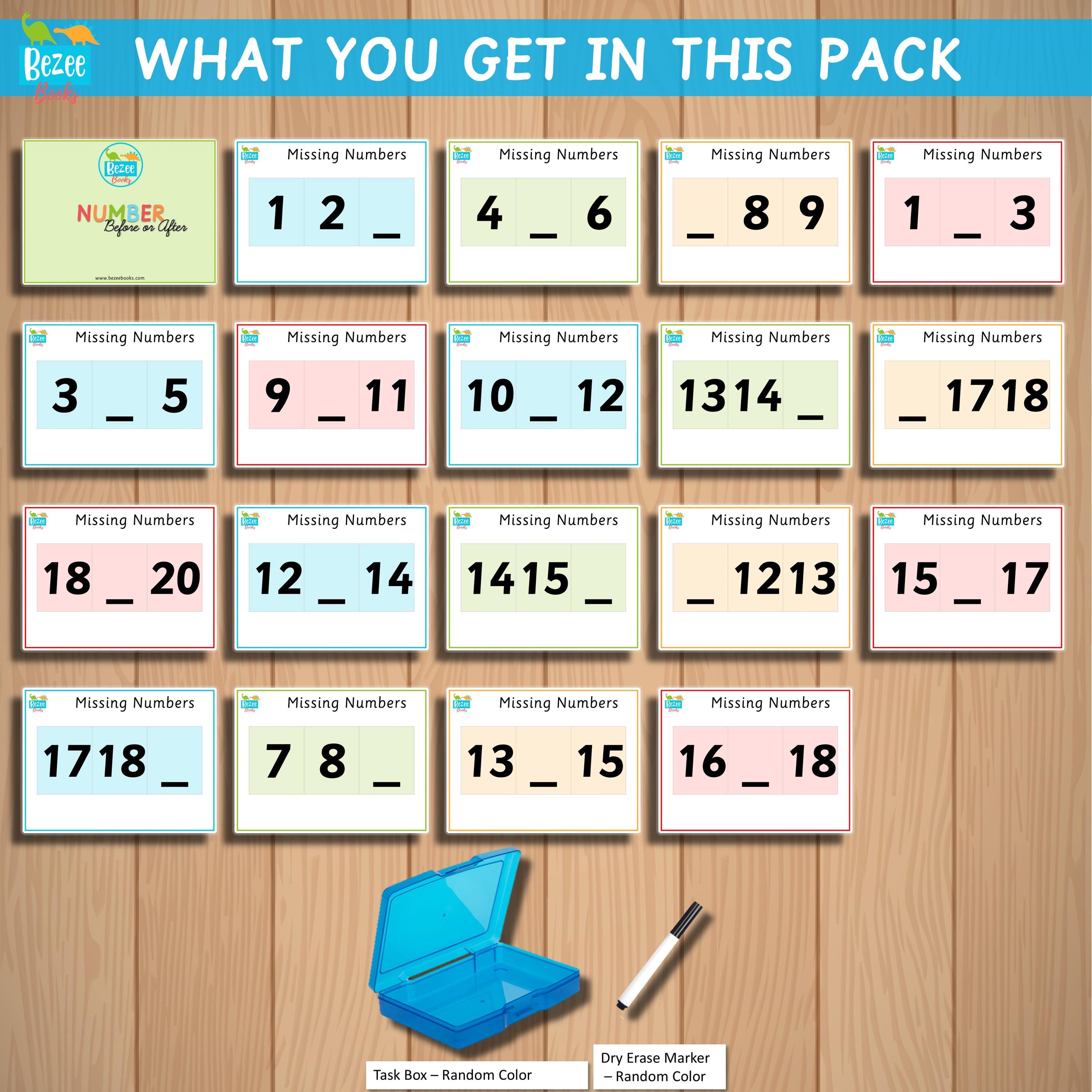 Missing Numbers Task Box: Early Learning Math Game - Etsy