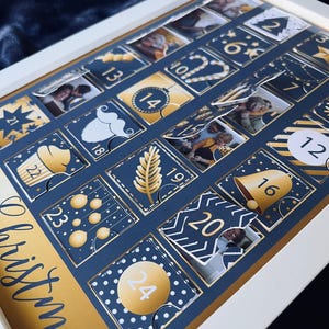 Best Alternative Christmas Advent Calendar for Adults, Personalised Photo Montage Frame, Sentimental Gift Idea for Boyfriend, for Bestfriend
