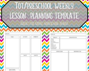 Toddler Lesson Plan | Etsy