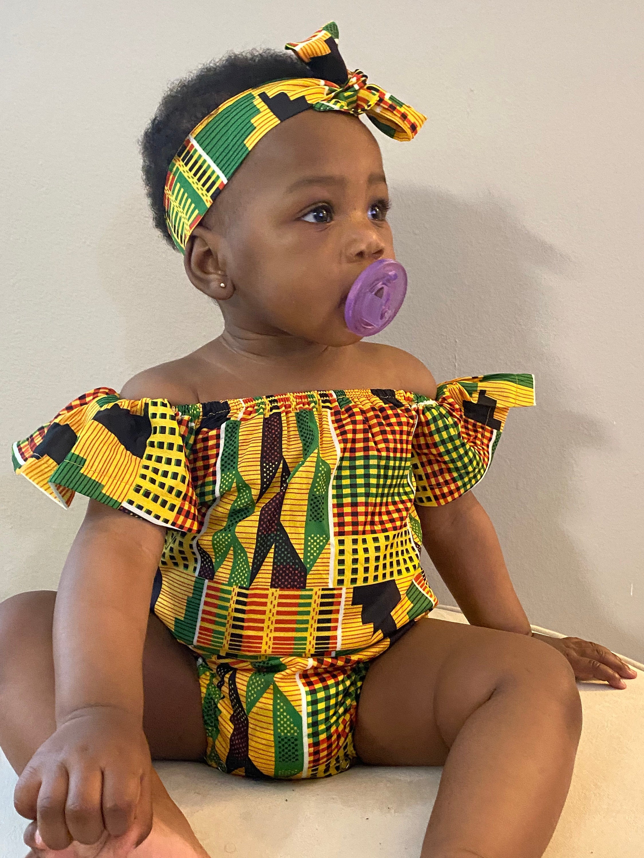 Baby African Clothing Kente Dress Kente Onesie Ankara Dress