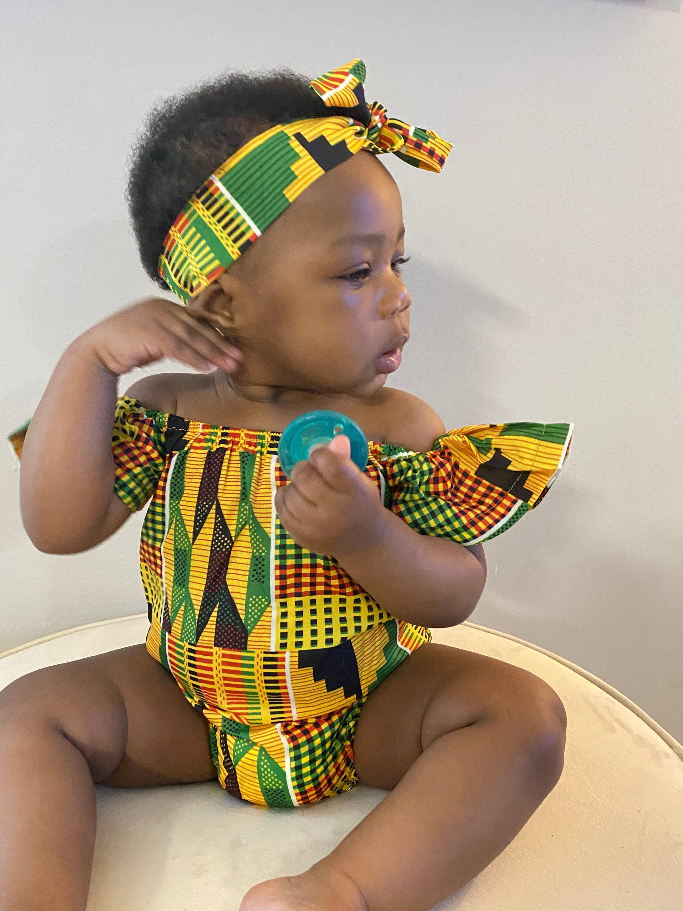 Baby African Clothing Kente Dress Kente Onesie Ankara Dress African