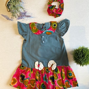 Ankara Dress | Ankara baby dress | African baby clothes | African baby dress | Ankara dress for girl | Baby African clothing