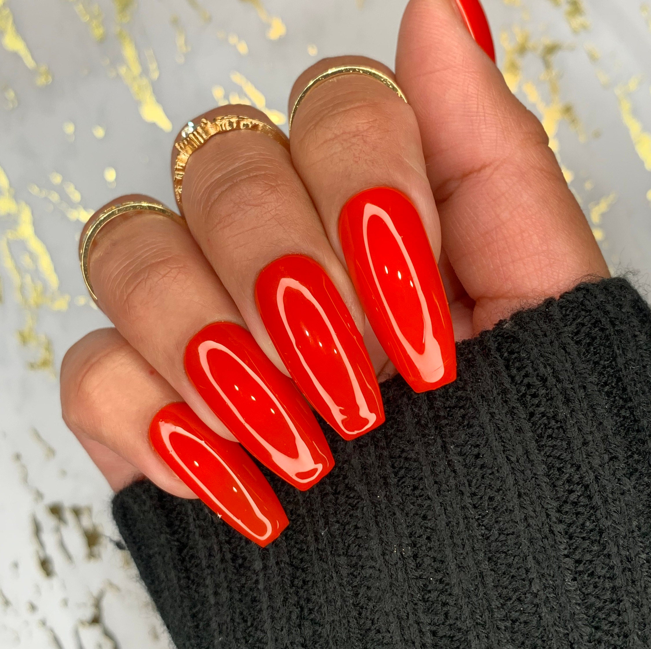Red ballerina nails deals