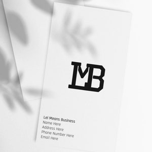 Carte de visite minimaliste personnalisée/Disponible en lot de 50 ou 100
