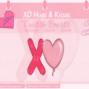 XOXO Hugs & Kisses Emote for Twitch and Discord
