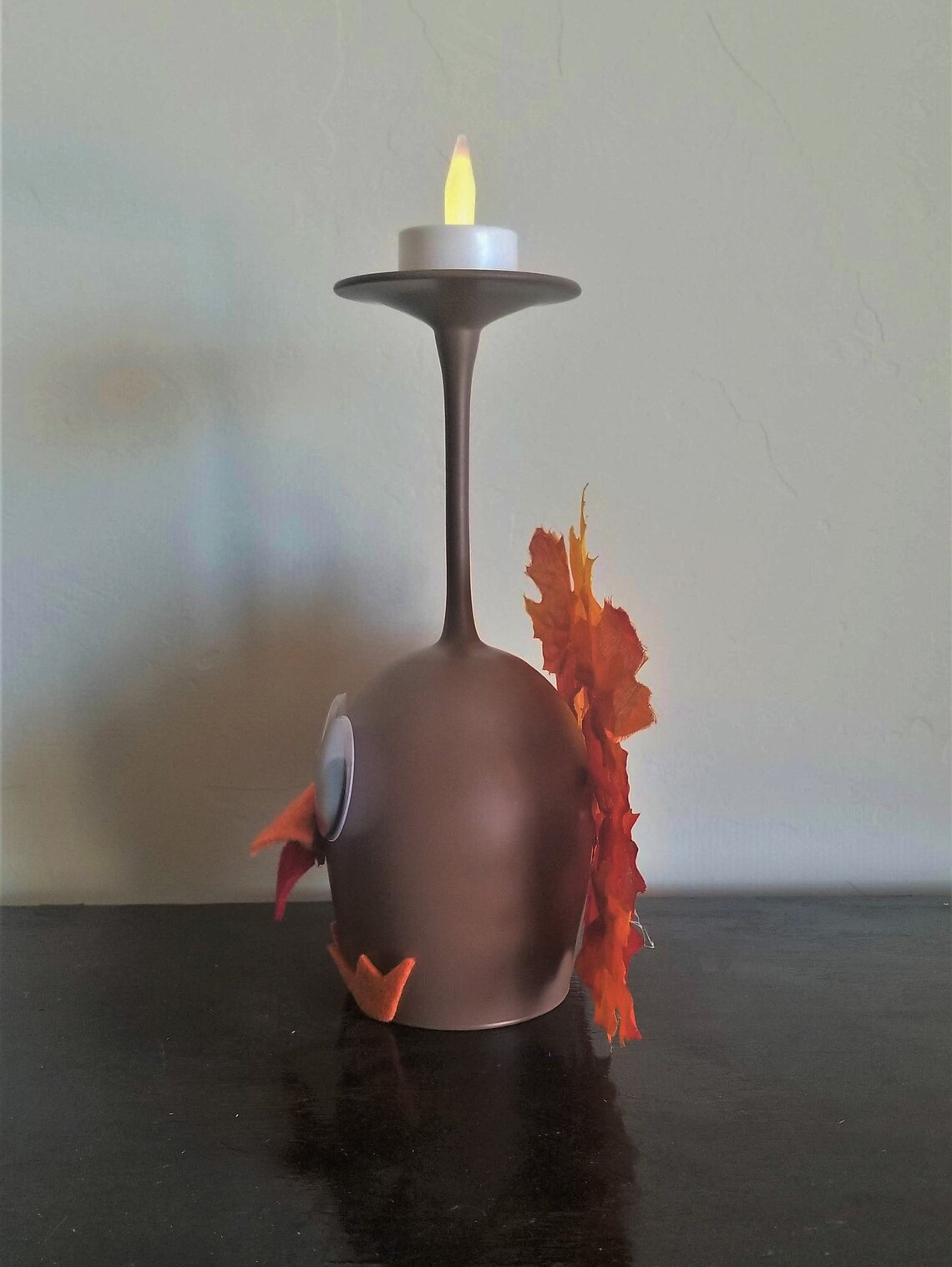 Turkey Candle Holder Set Wine Glass Candle Holder Etsy