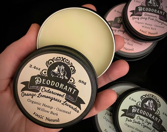 Natural Deodorant|Guaranteed to work|Long-Lasting Aluminum-Free|Extracts Essential Oils|Soothing Skin-Nourishing|Herbal Woody Floral Fruity