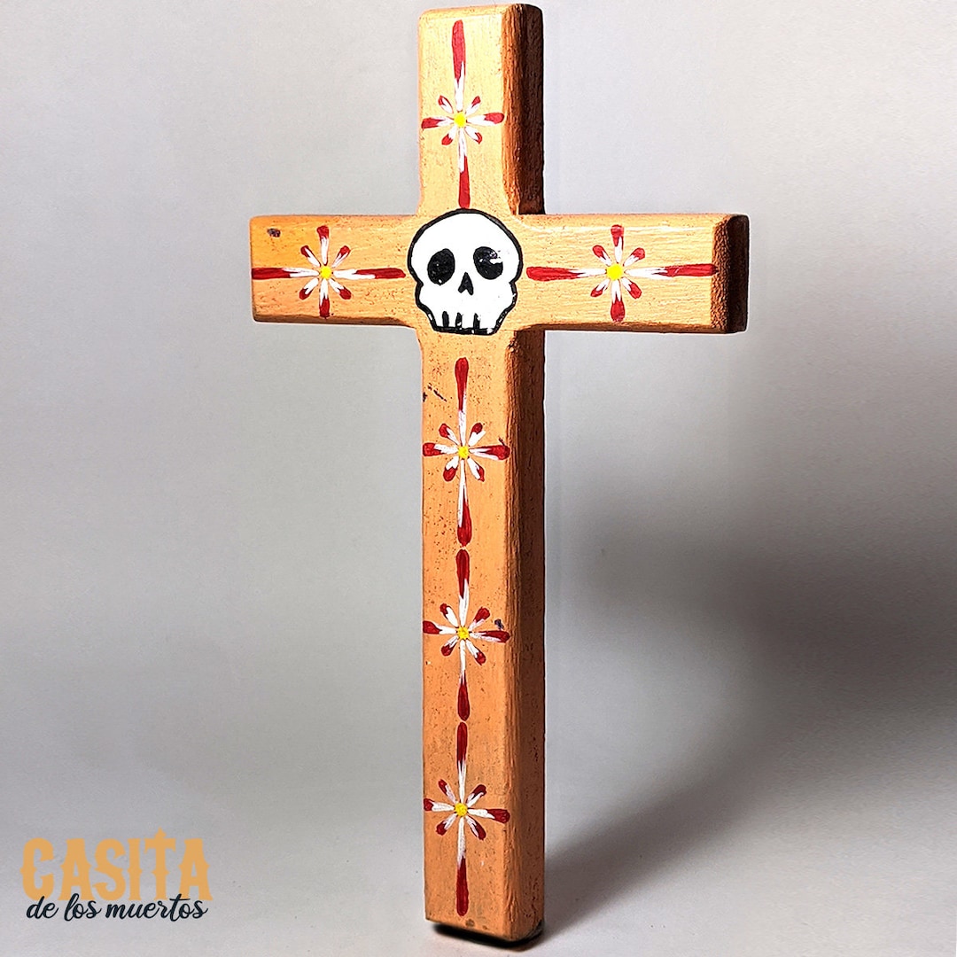 Dia De Los Muertos Altar Cross Tiered Tray Centerpieces – 4Pcs Mexican ...