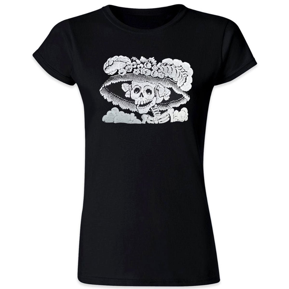 Catrina Calaveras Blusas De Calaveras Dama Día De Los Muertos De