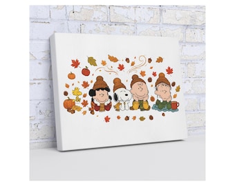 Charlie Brown, Snoopy e amici Autunno 11"x14"