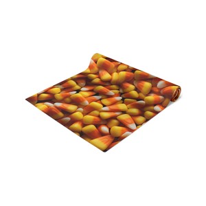 Tafelloper met snoepmaïspatroon — Halloween herfstdecoratie afbeelding 3