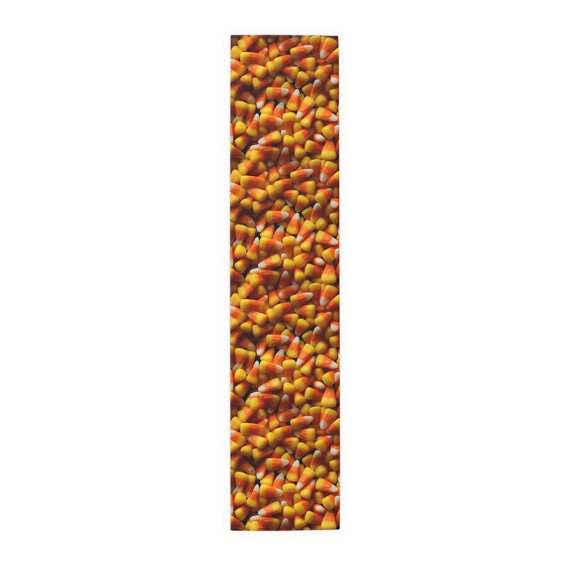 Tafelloper met snoepmaïspatroon — Halloween herfstdecoratie afbeelding 2
