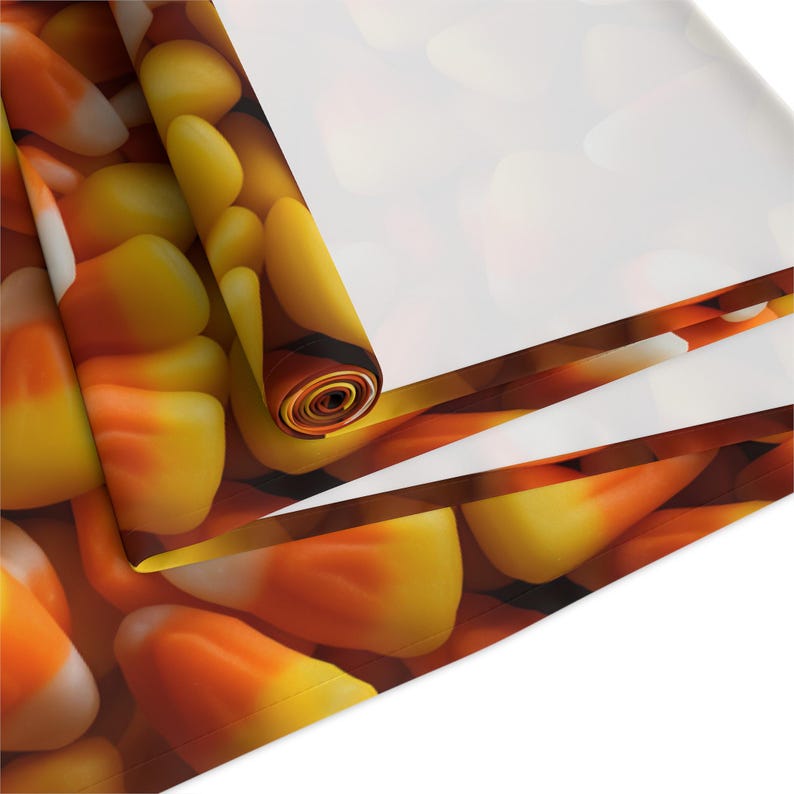 Tafelloper met snoepmaïspatroon — Halloween herfstdecoratie afbeelding 4