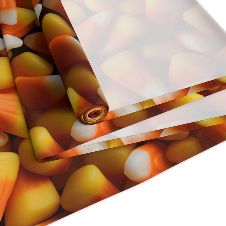 Tafelloper met snoepmaïspatroon — Halloween herfstdecoratie afbeelding 5