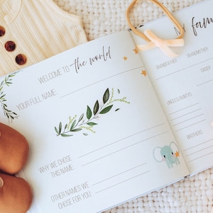Babybuch Hardcover - Meilensteine vom ersten Jahr - Baby Erinnerungsbuch - Baby Journal - Neugeborene Baby - Baby Geschenk - Gender Neutral