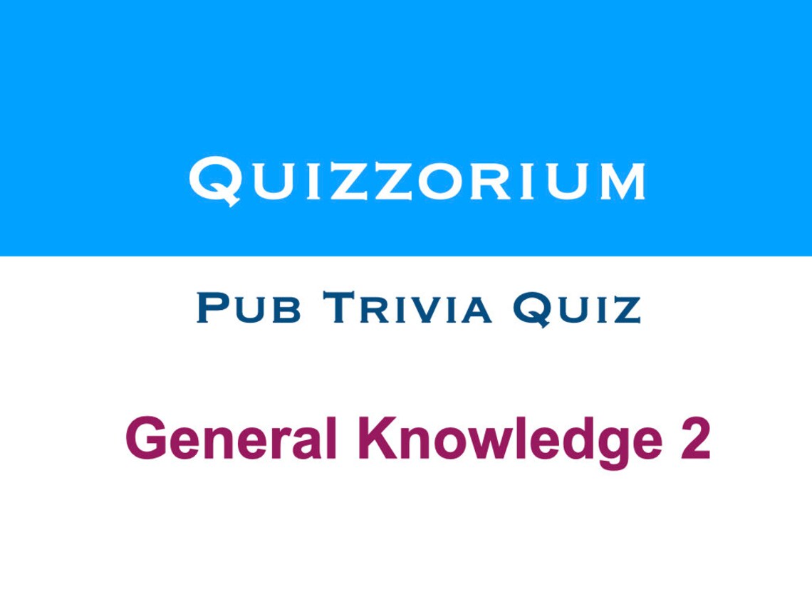 General Knowledge Pub Trivia Questions 50 Etsy