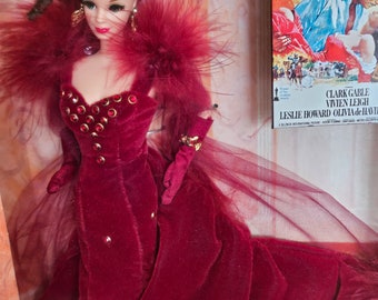 Vintage Barbie Doll Collection Gone With the Wind, Scarlett in Red Dress; Hollywood Legends Collection - Etsy Vintage Barbie Doll Collection Gone With the Wind, Scarlett in Red Dress; Hollywood Legends Collection - Etsy