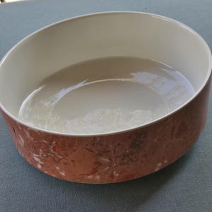 Villeroy & Boch SIENA Rose Pink Marbled Round Vegetable Serving Bowl 8 1/4&quot;