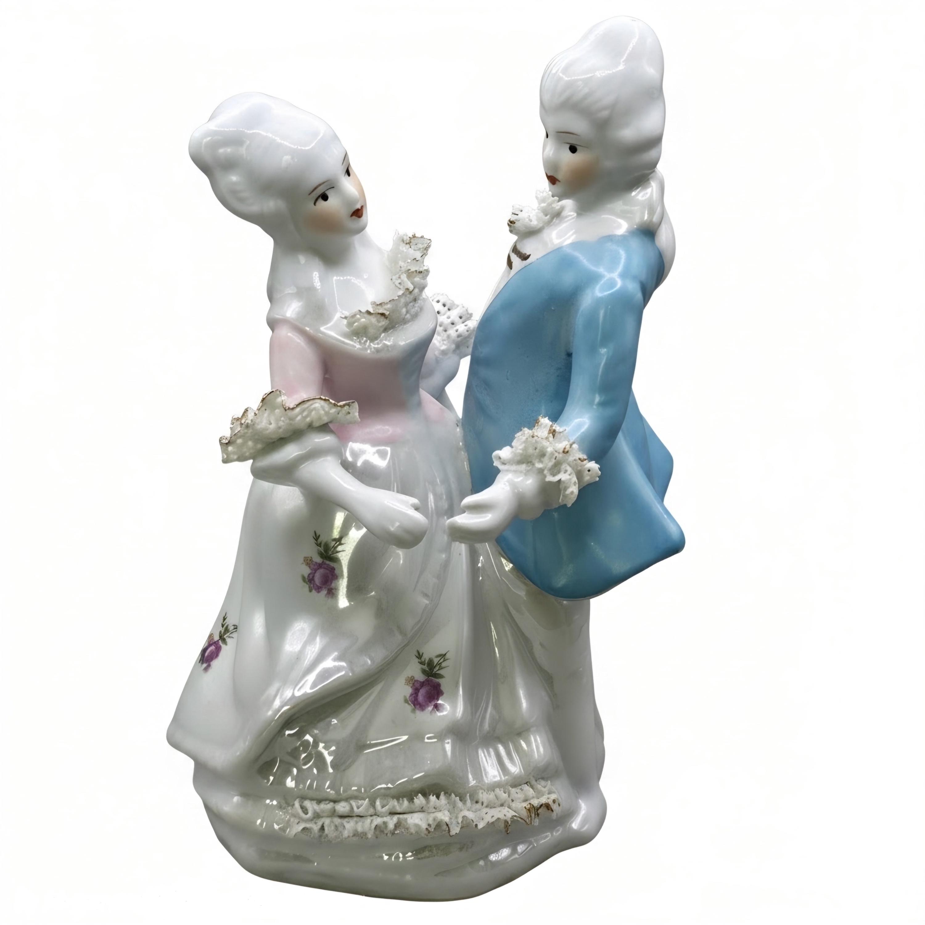 Dancing Couple Porcelain Figurine - Etsy
