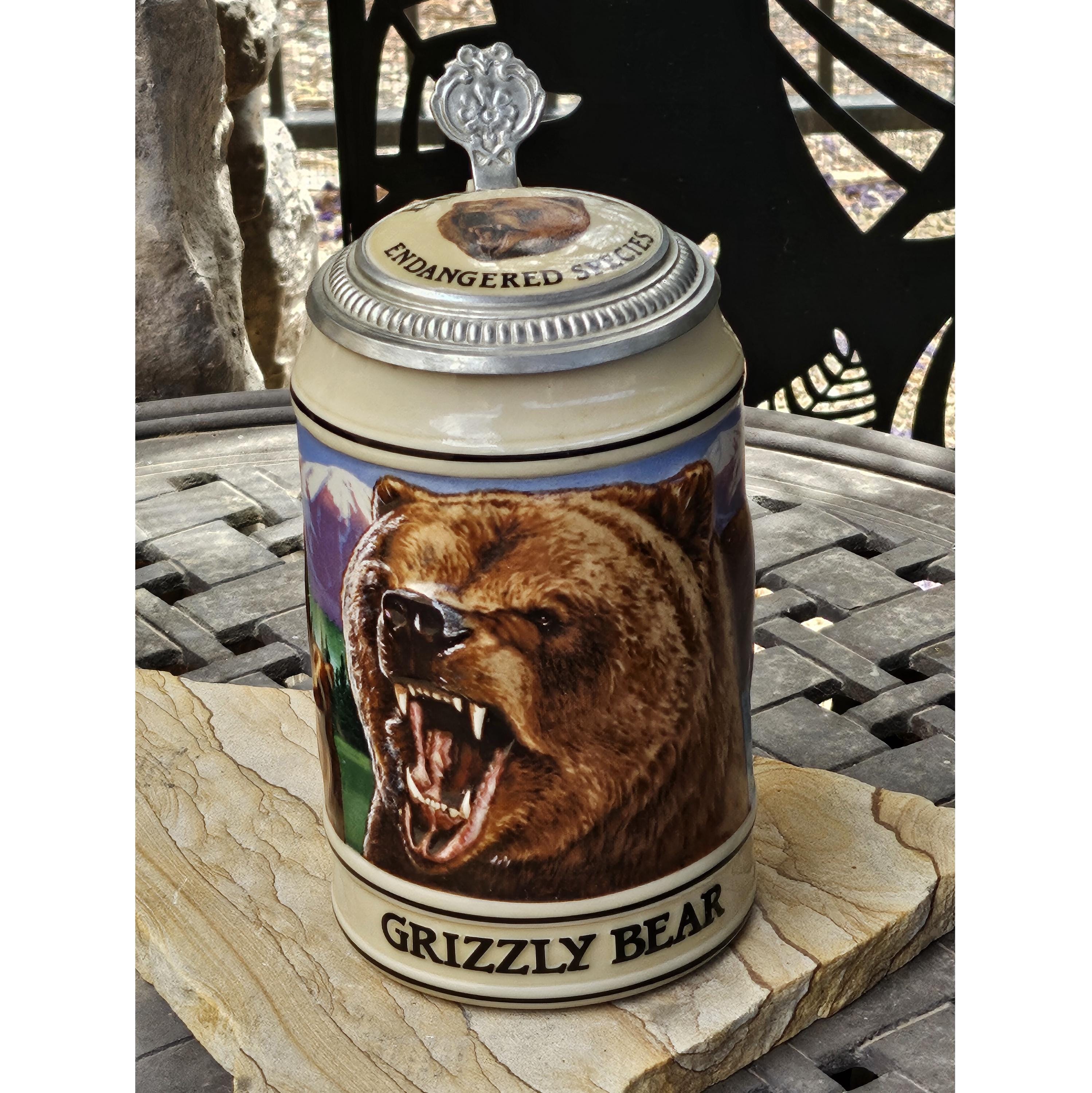 Collectible Vintage Budweiser American Grizzly Bear Endangered