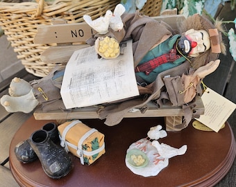 Vintage  Emmett Kelly Real Rags collection NO LOITERING N2; exclusively from Flambro