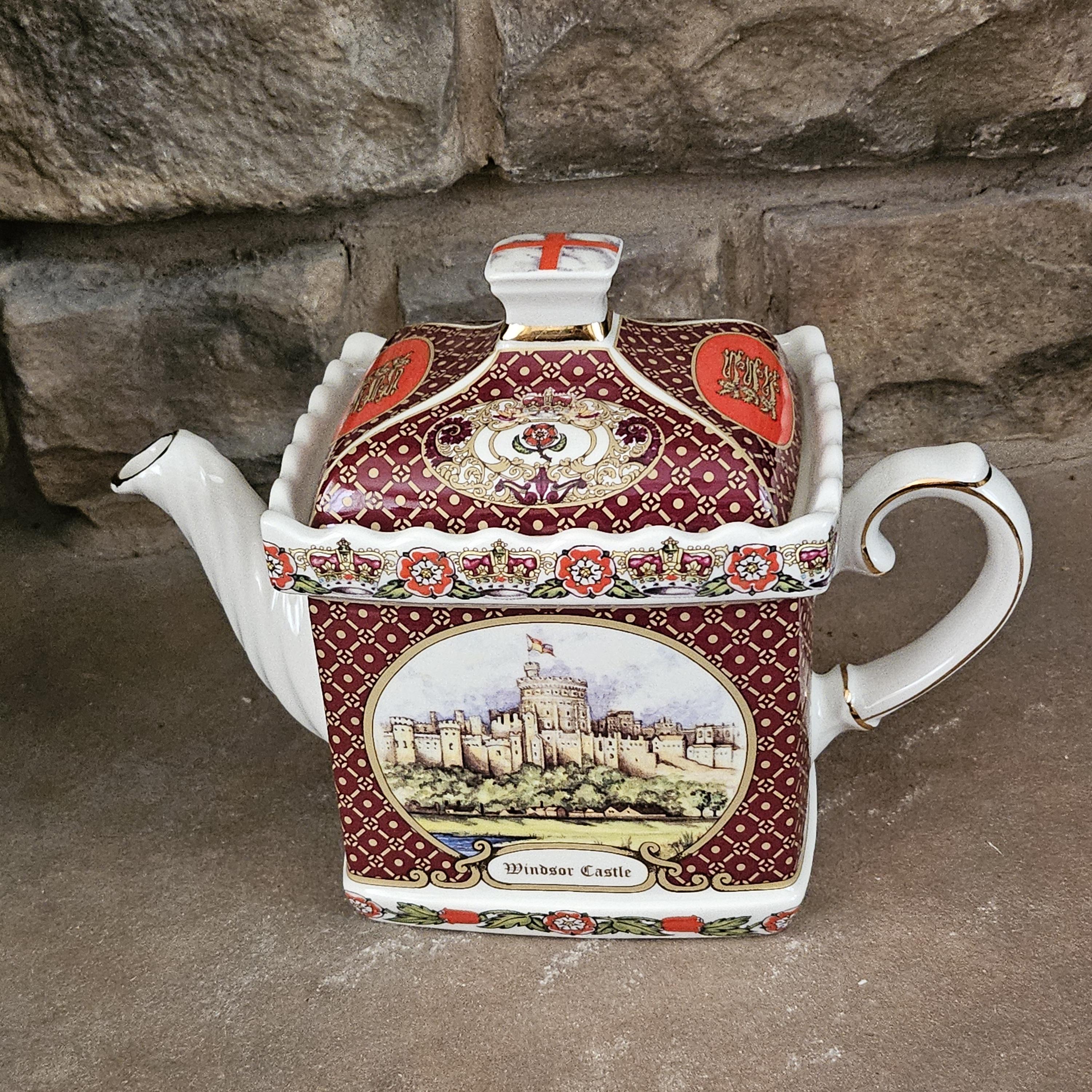 Vintage verzamelobject Sadler Windsor Castle-theepot; Decoratieve theepot