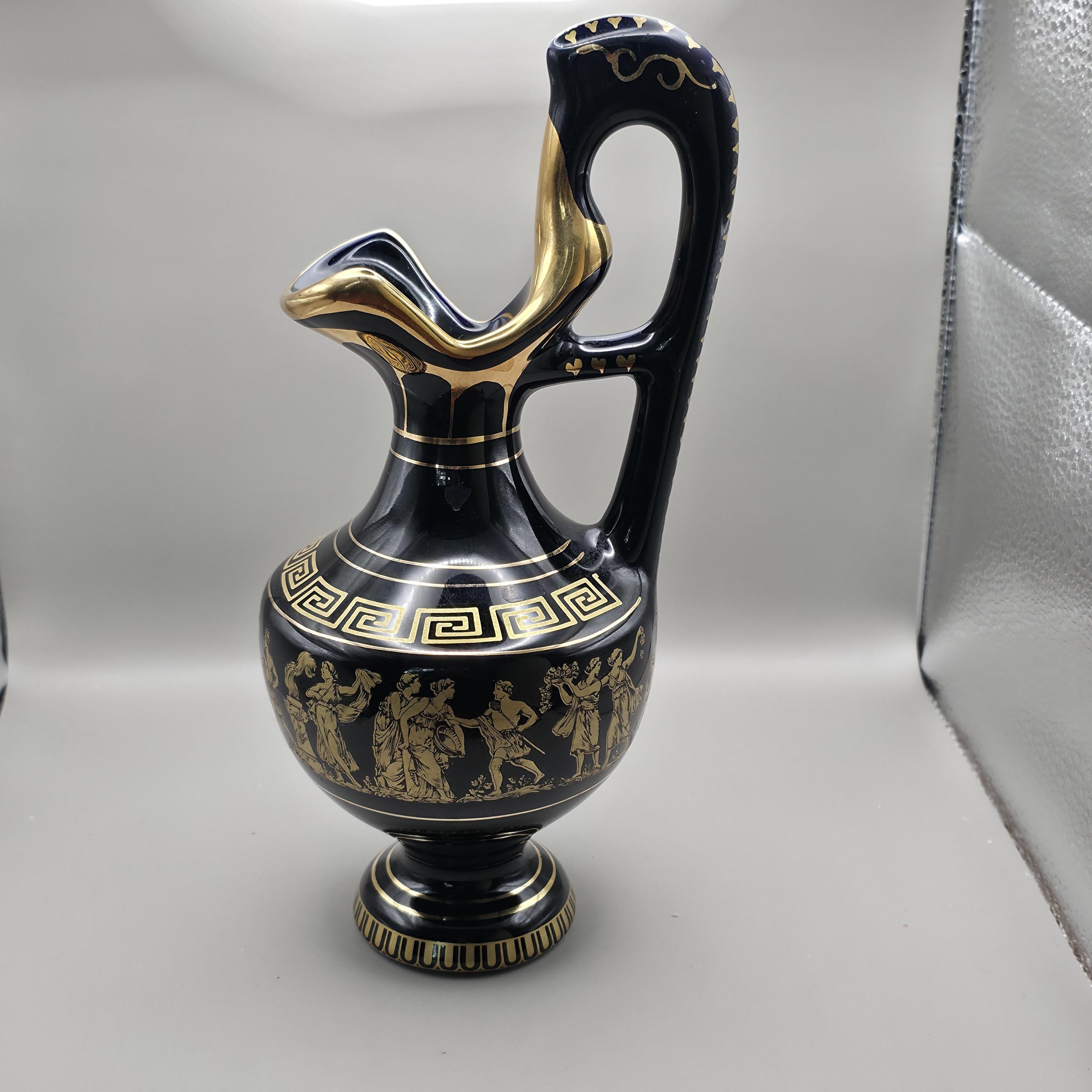 Hand Made in Greece 24k Gold Vase - Etsy