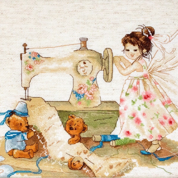 Cross Stitch Kit By Luca-S -  The Fairy Needlewoman